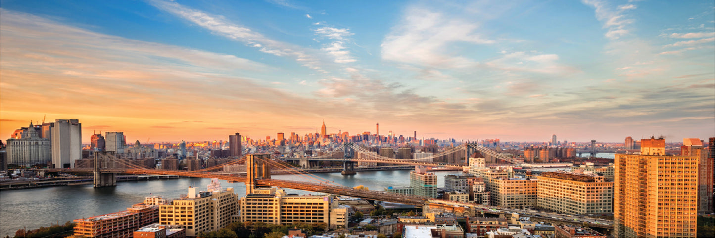 Panoramic Canvas City Sky Line View Sunset High Quality 100% Australian made wall Canvas Print ready to hang