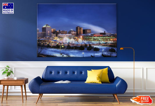 Saint Paul City Night view Photograph Print 100% Australian Made
