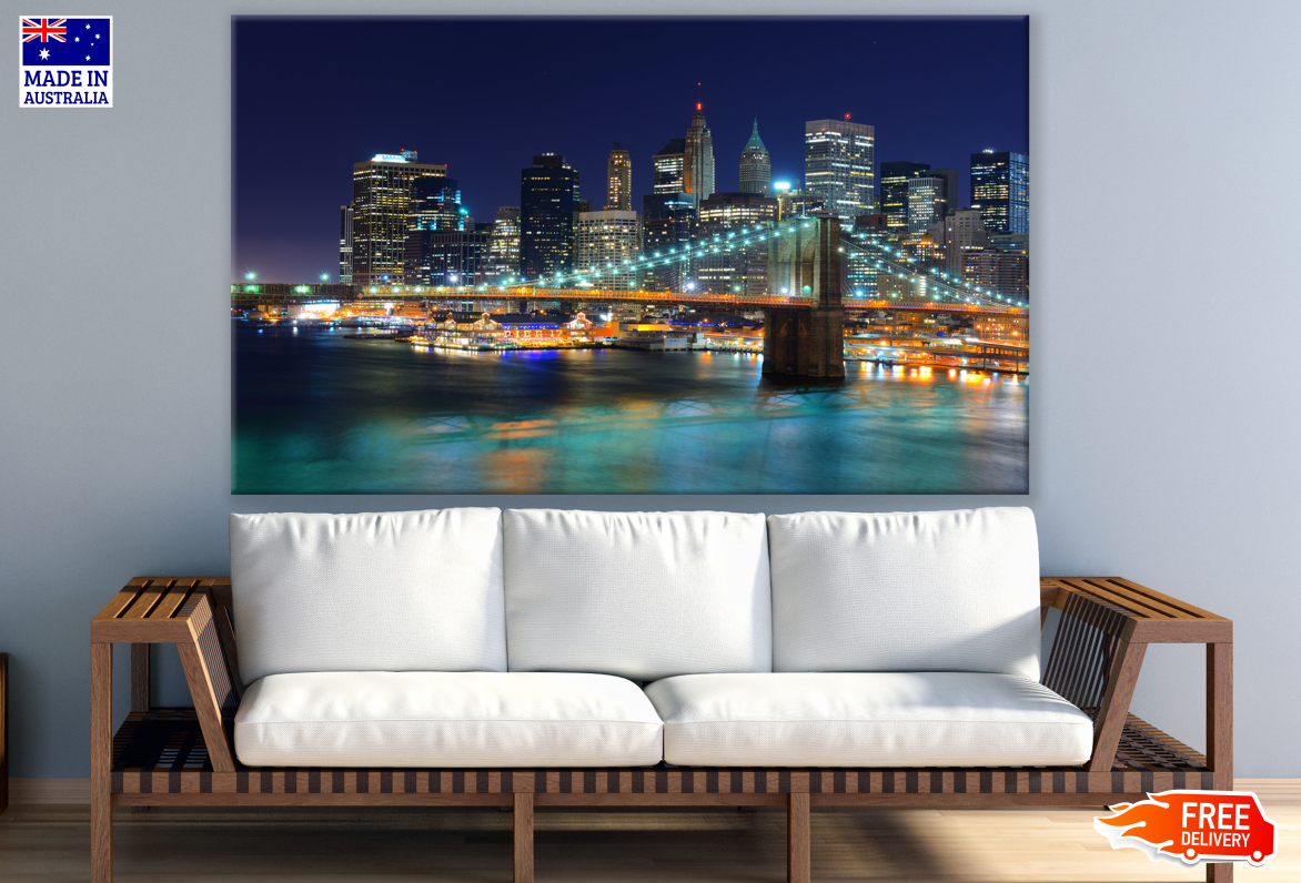 Newyork City NIght View Photograph Print 100% Australian Made