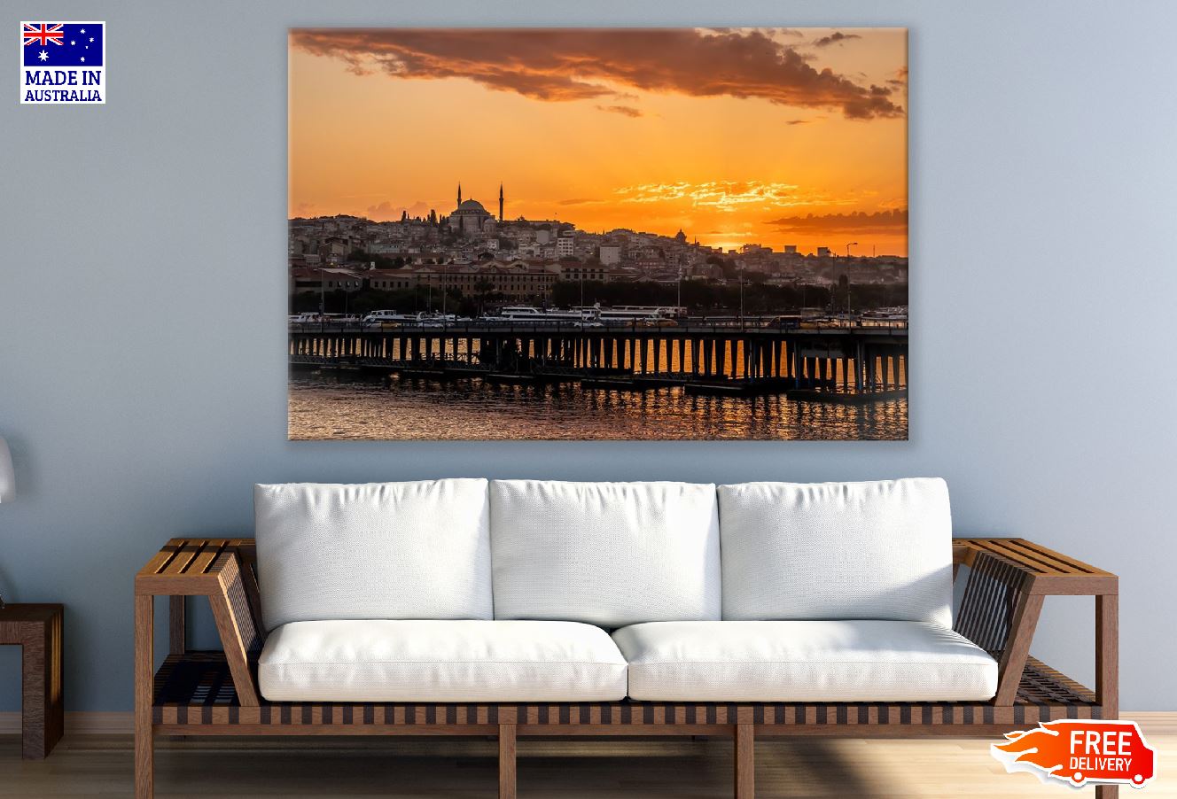 Istanbul Turkey Sunset Photograph Print 100% Australian Made