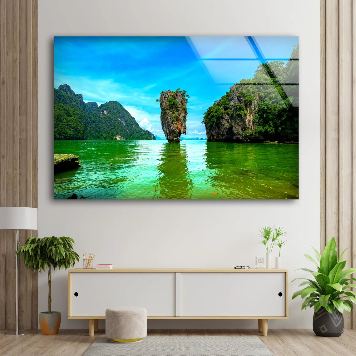 Islands & Sea Scenery Photograph Acrylic Glass Print Tempered Glass Wall Art 100% Made in Australia Ready to Hang