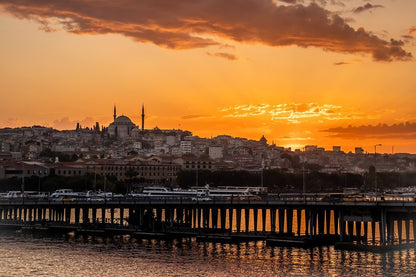 Istanbul Turkey Sunset Photograph Print 100% Australian Made