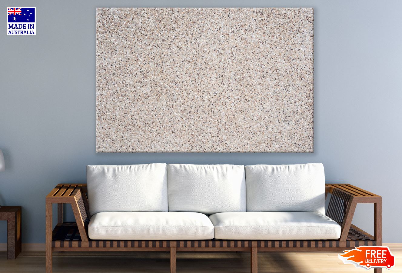 Grey & White Dot Ceramic Abstract Design Print 100% Australian Made