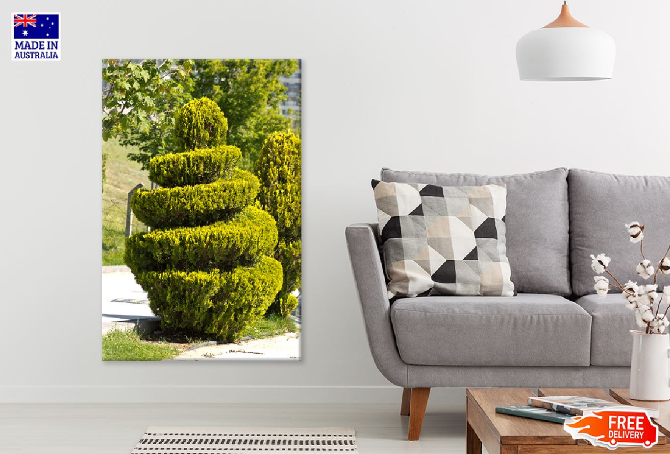 Spiral Cut Plant View Photograph Print 100% Australian Made