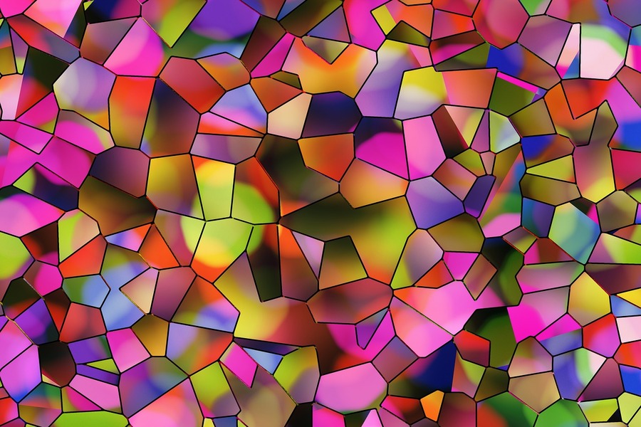 Colorful Digital Abstract Design Print 100% Australian Made