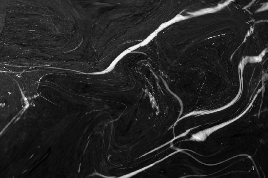 Wave Pattern Black Abstract Design Print 100% Australian Made