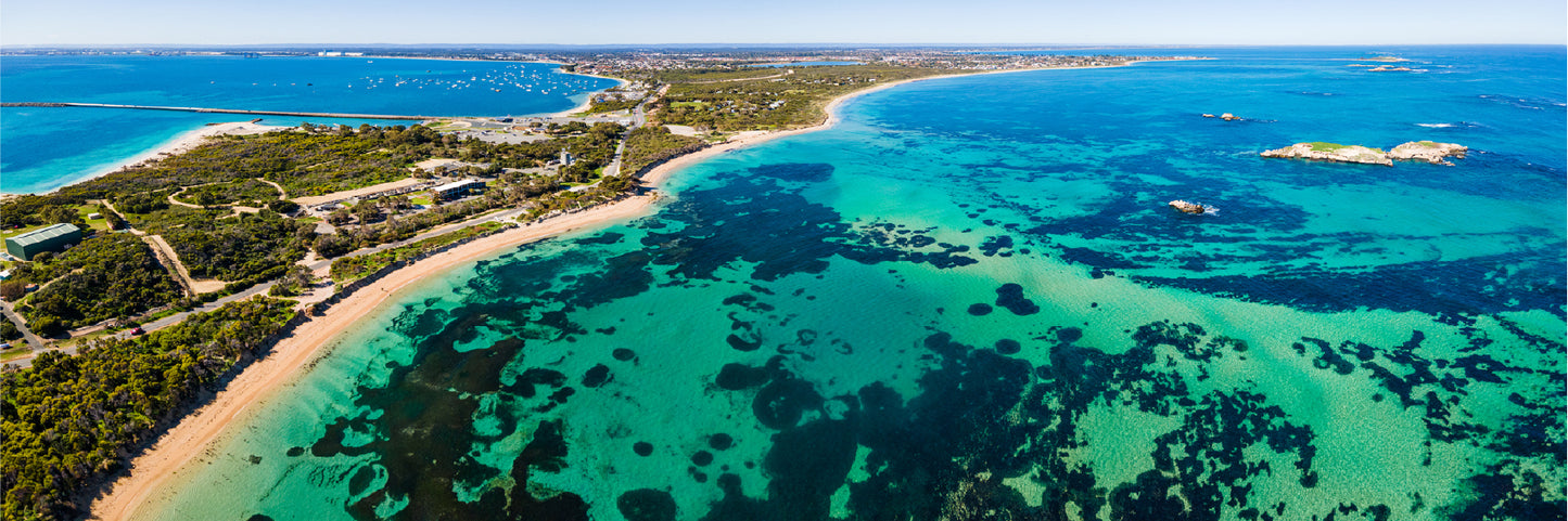 Panoramic Canvas Shoalwater Bay View Photograph High Quality 100% Australian Made Wall Canvas Print Ready to Hang