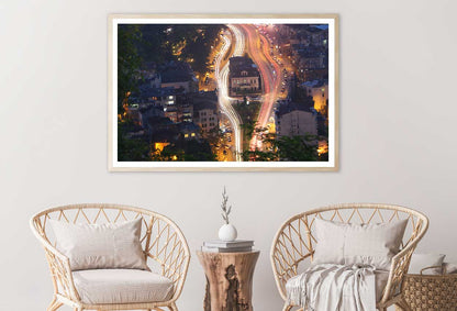 Trabzon City Skyline Night View Photograph Home Decor Premium Quality Poster Print Choose Your Sizes