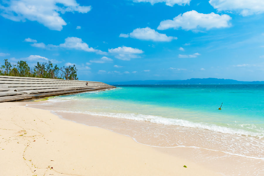 Kouri Beach Island View Photograph Okinawa Home Decor Premium Quality Poster Print Choose Your Sizes