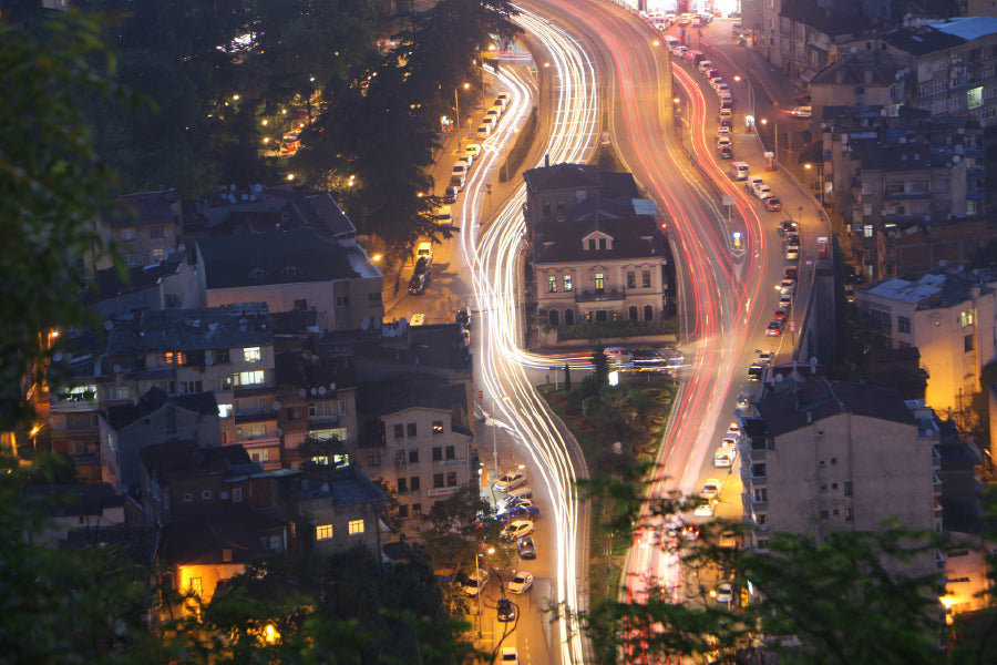 Trabzon City Skyline Night View Photograph Home Decor Premium Quality Poster Print Choose Your Sizes