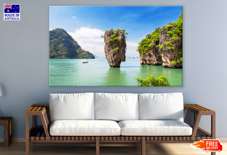 Famous James Bond island near Phuket in Thailand Print 100% Australian Made
