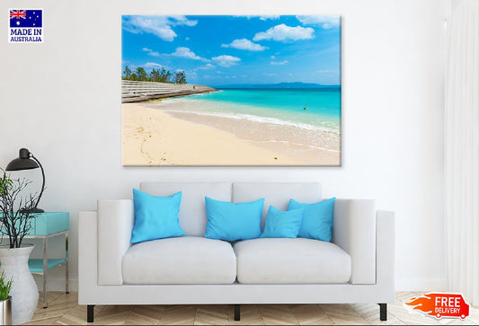 Kouri Beach Island View Photograph Okinawa Print 100% Australian Made