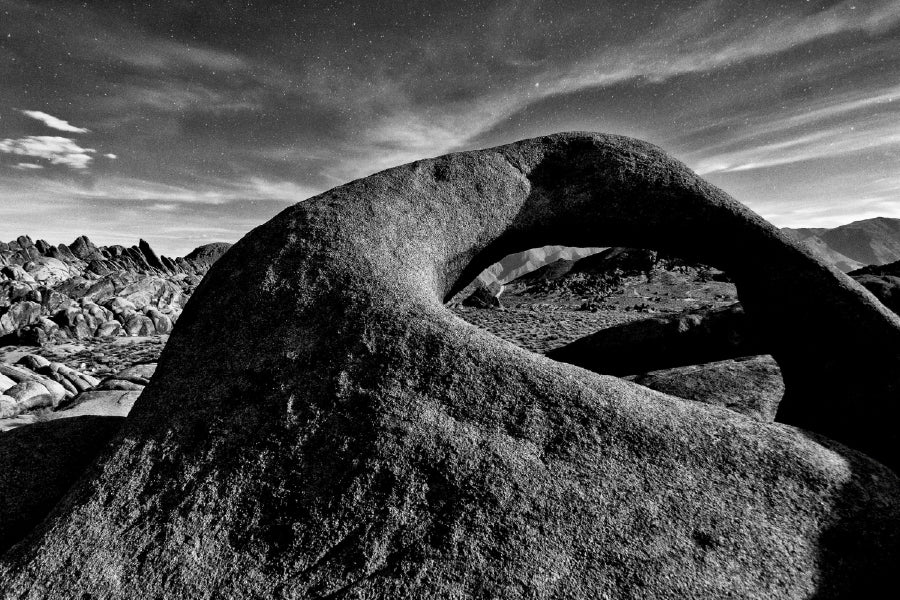 Alabama Hills B&W View Photograph California Print 100% Australian Made