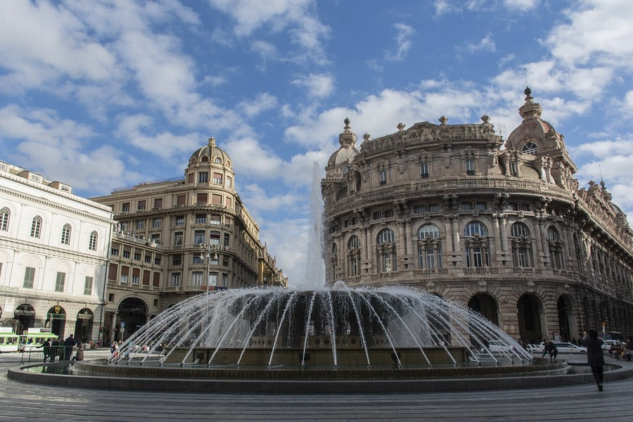 Piazza De Ferrari Main Square in Genoa Italy Print 100% Australian Made