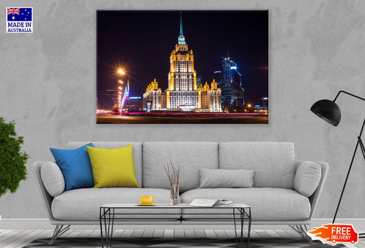 Four Seasons Hotel Moscow Night View Photograph Print 100% Australian Made