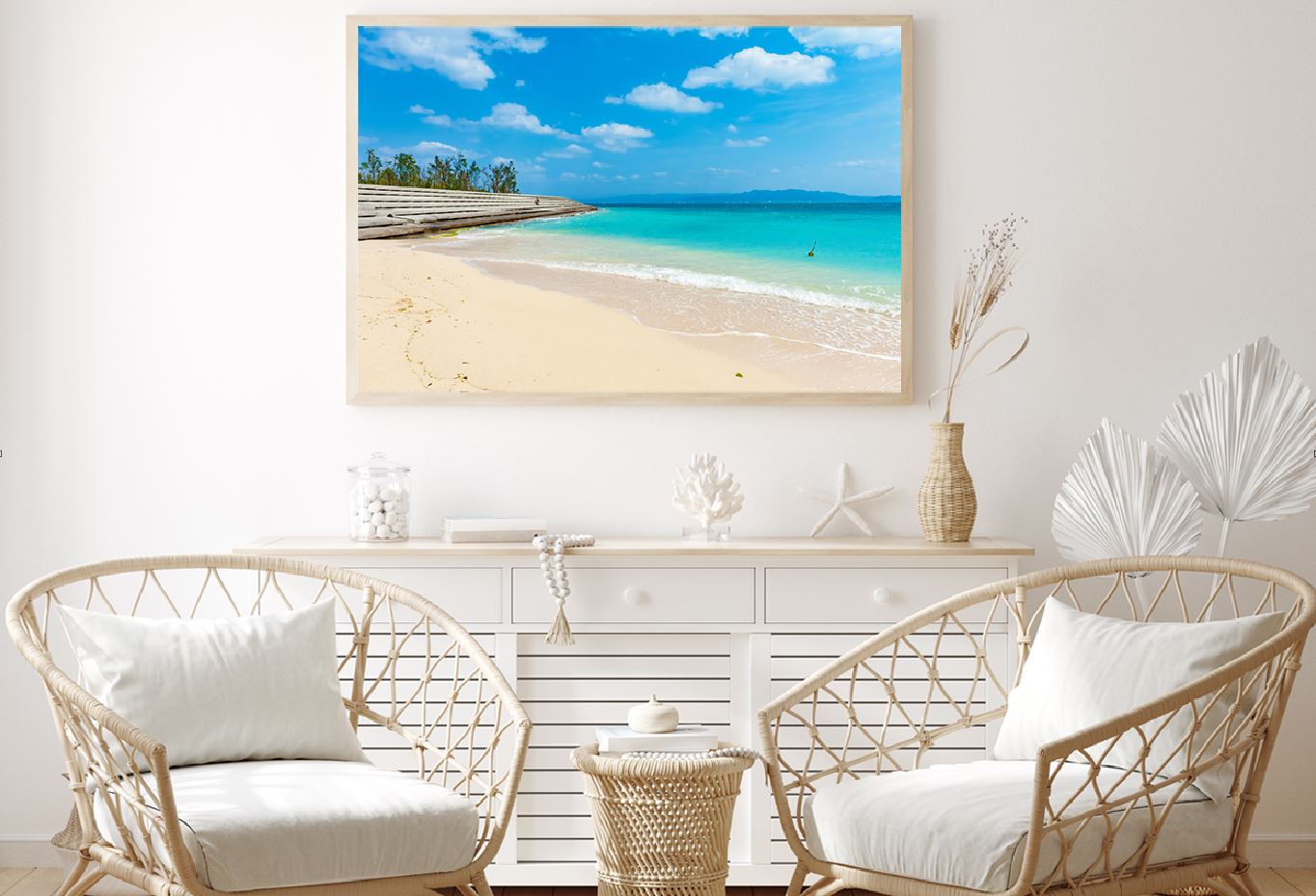 Kouri Beach Island View Photograph Okinawa Home Decor Premium Quality Poster Print Choose Your Sizes