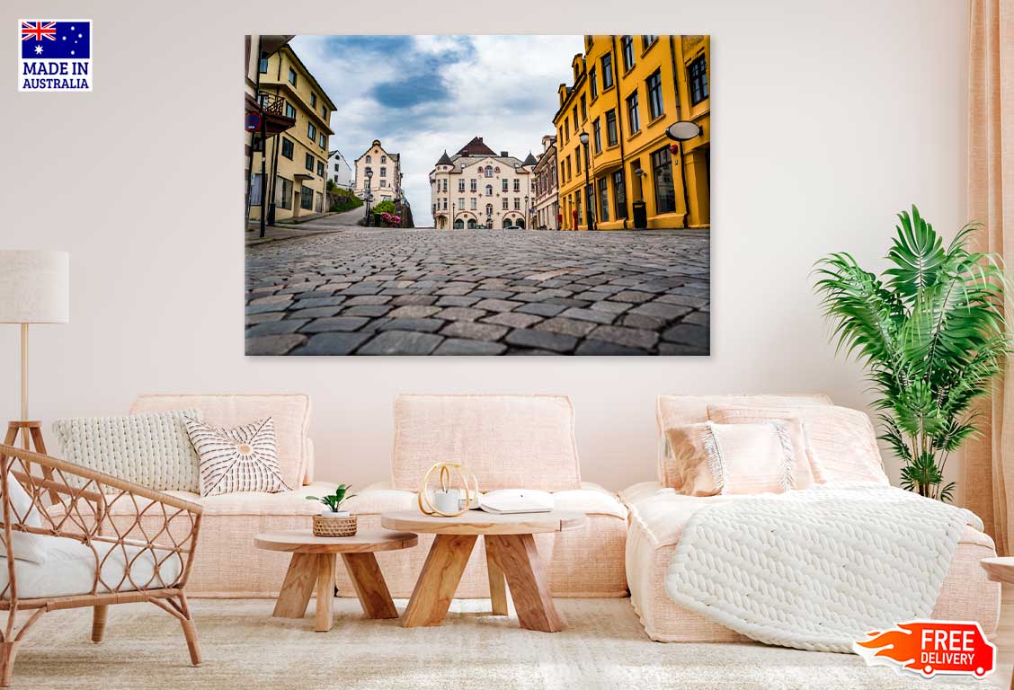 Aksla City Alesund Street View Photograph Print 100% Australian Made