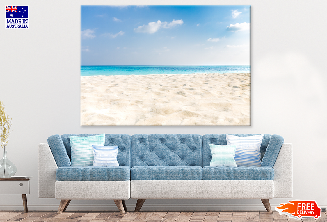 Sea Shore & Sea Sky Scenery View Print 100% Australian Made