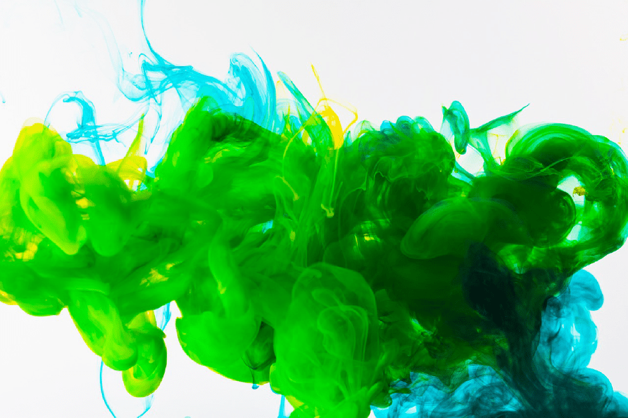 Green & Blue Abstract Design Print 100% Australian Made