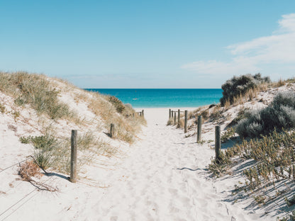 Sand Path to Sea Photograph Home Decor Premium Quality Poster Print Choose Your Sizes