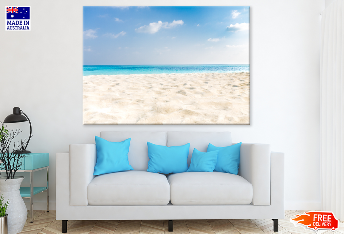 Sea Shore & Sea Sky Scenery View Print 100% Australian Made