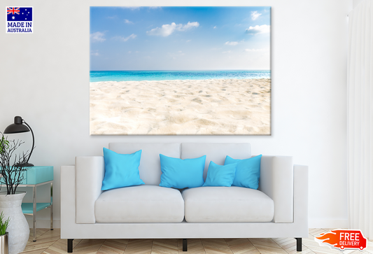Sea Shore & Sea Sky Scenery View Print 100% Australian Made
