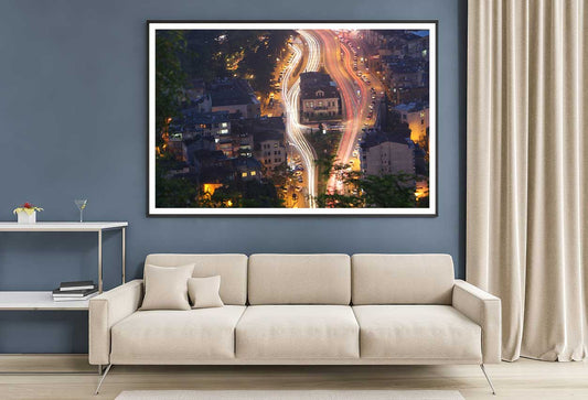 Trabzon City Skyline Night View Photograph Home Decor Premium Quality Poster Print Choose Your Sizes