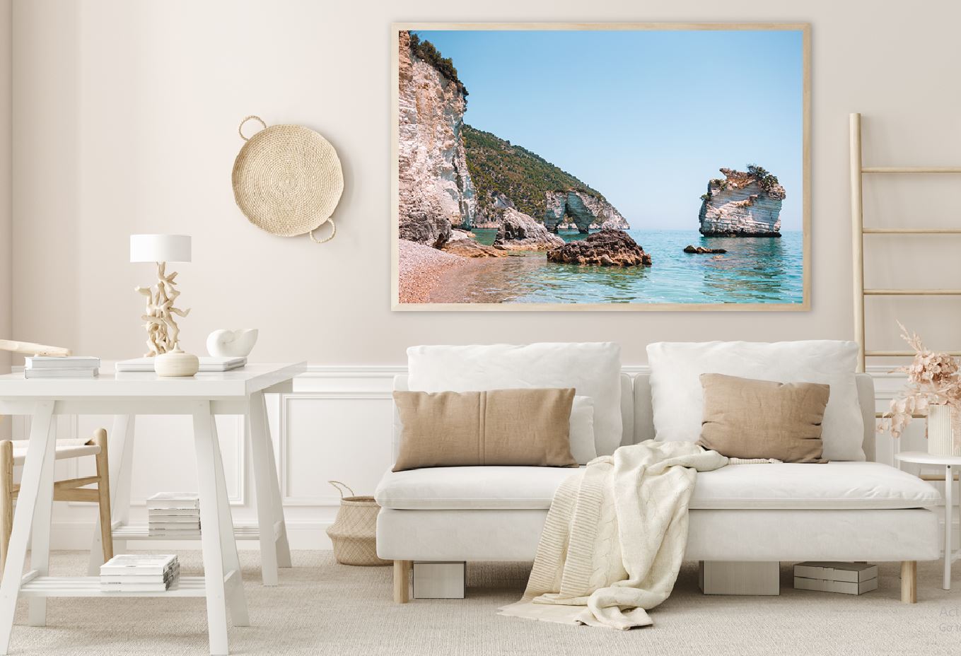 Faraglioni di Puglia Sea & Rocks View Photograph Home Decor Premium Quality Poster Print Choose Your Sizes