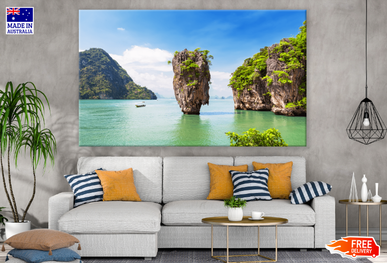 Famous James Bond island near Phuket in Thailand Print 100% Australian Made