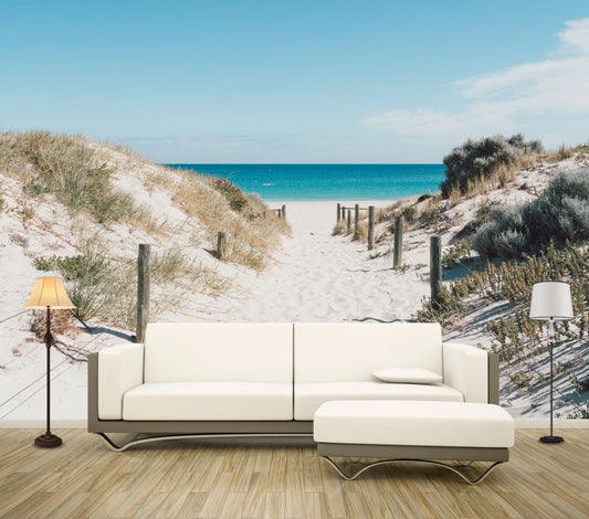 Wallpaper Murals Peel and Stick Removable Sand Path to Beach Photograph High Quality