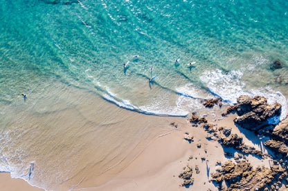 Byron Bay Clear Water Aerial View Photograph Home Decor Premium Quality Poster Print Choose Your Sizes