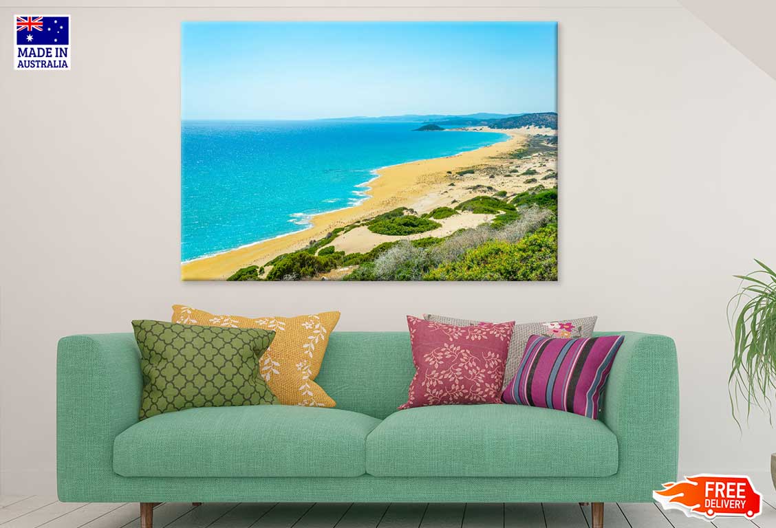 Golden Beach View Karpaz Peninsula Print 100% Australian Made