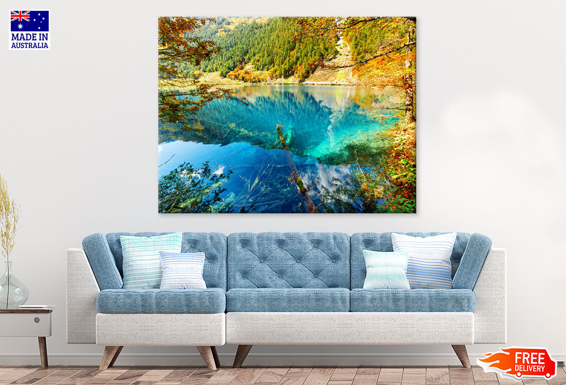 Rocks On River View Photograph Print 100% Australian Made