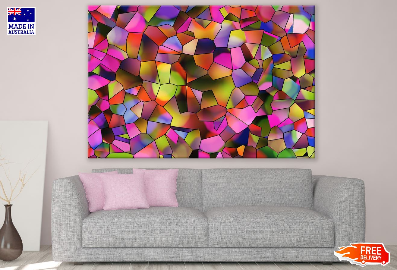 Colorful Digital Abstract Design Print 100% Australian Made