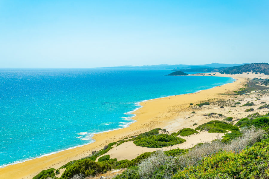 Golden Beach View Karpaz Peninsula Print 100% Australian Made