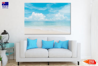 Tropical Beach with Blue Sky View Photograph Print 100% Australian Made