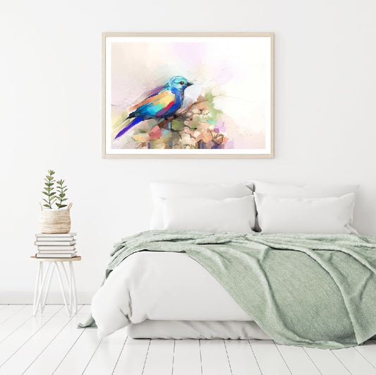 Colorful Bird Watercolor Painting Home Decor Premium Quality Poster Print Choose Your Sizes