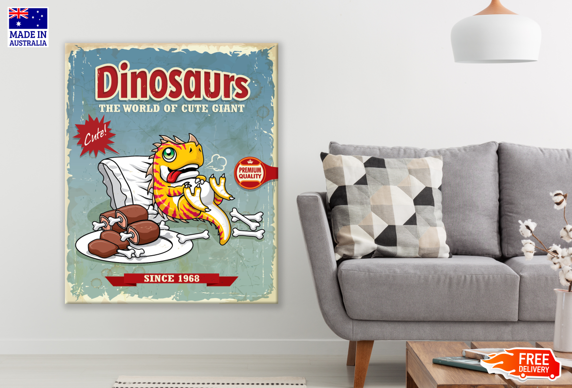 Dinosaur Poster Print 100% Australian Made