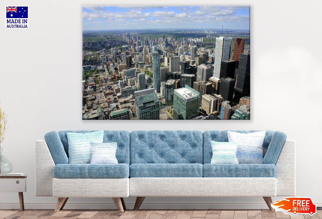 City of Toronto Aerial View Photograph, Ontario, Canada Print 100% Australian Made