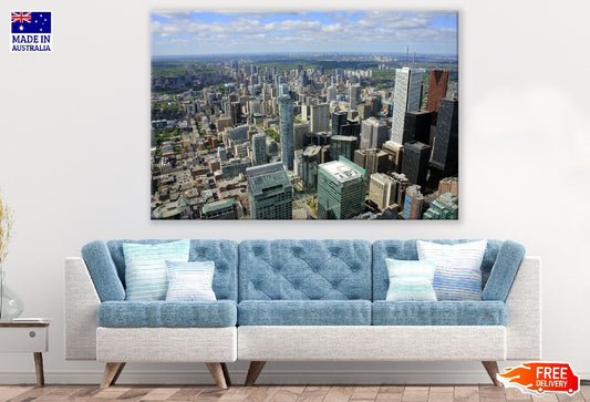 City of Toronto Aerial View Photograph, Ontario, Canada Print 100% Australian Made