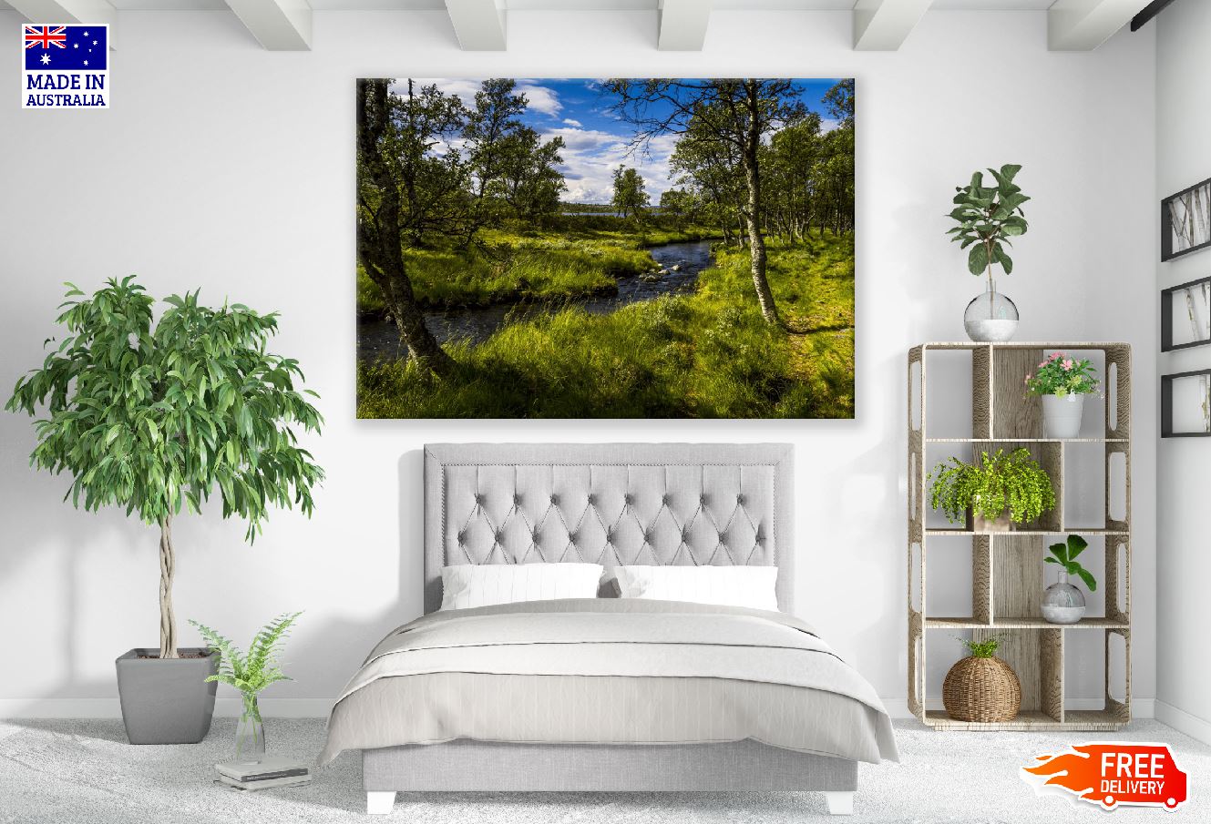 Forest with River Photograph Print 100% Australian Made