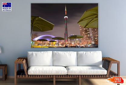 HTO Park in Toronto Night View Photograph, Ontario, Canada Print 100% Australian Made