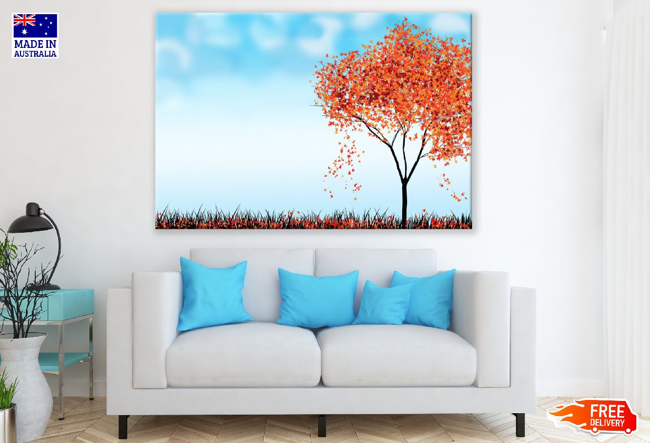 Maple Tree Vector Art Print 100% Australian Made