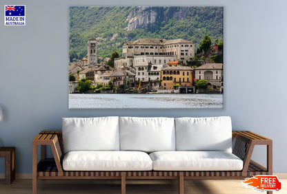 Isola San Giulio Island in Lake Orta Italy Print 100% Australian Made