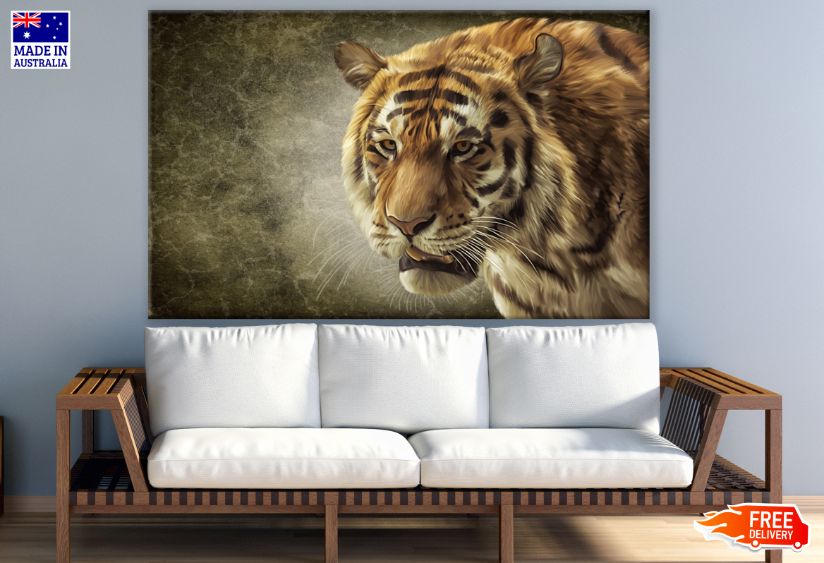 Tiger Portrait Painting Print 100% Australian Made