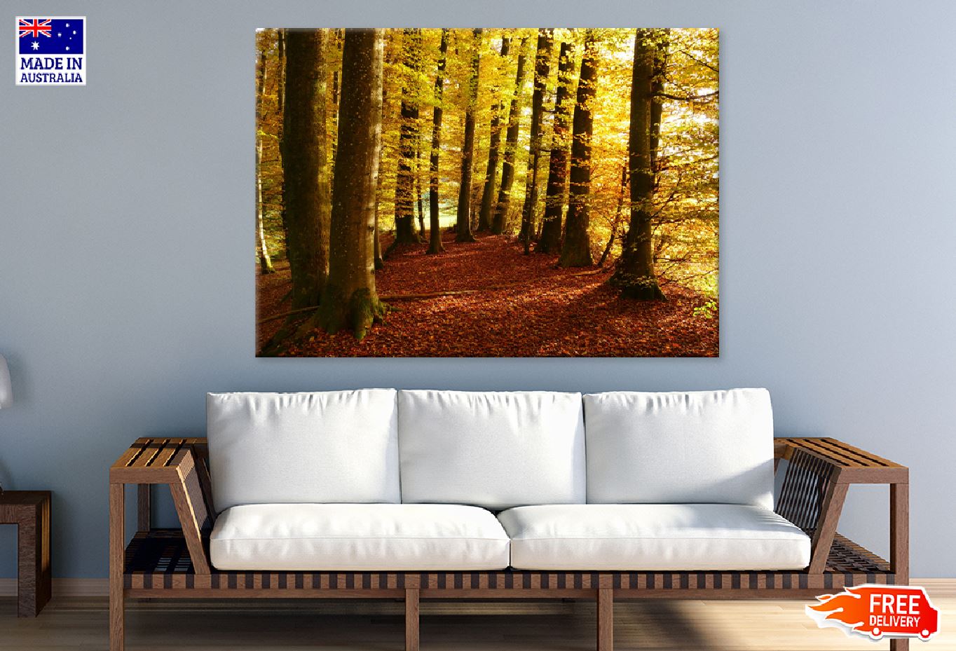 Autumn Tree Forest Scenery Photograph Print 100% Australian Made