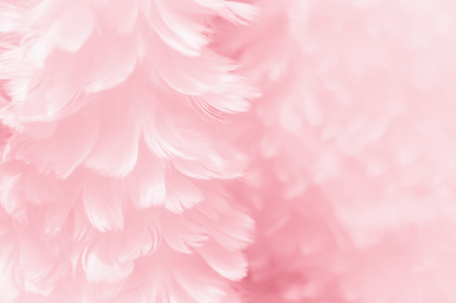 Fluffy Mauve Pink Feather Abstract Design Print 100% Australian Made