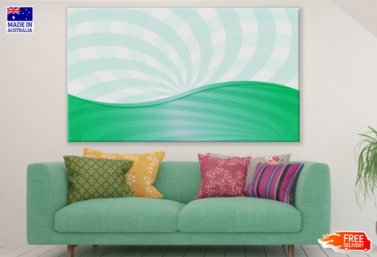 Green Abstract Design Print 100% Australian Made