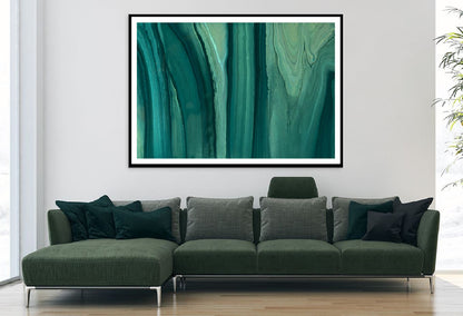 Dark Green Liquid Marble Abstract Design Home Decor Premium Quality Poster Print Choose Your Sizes
