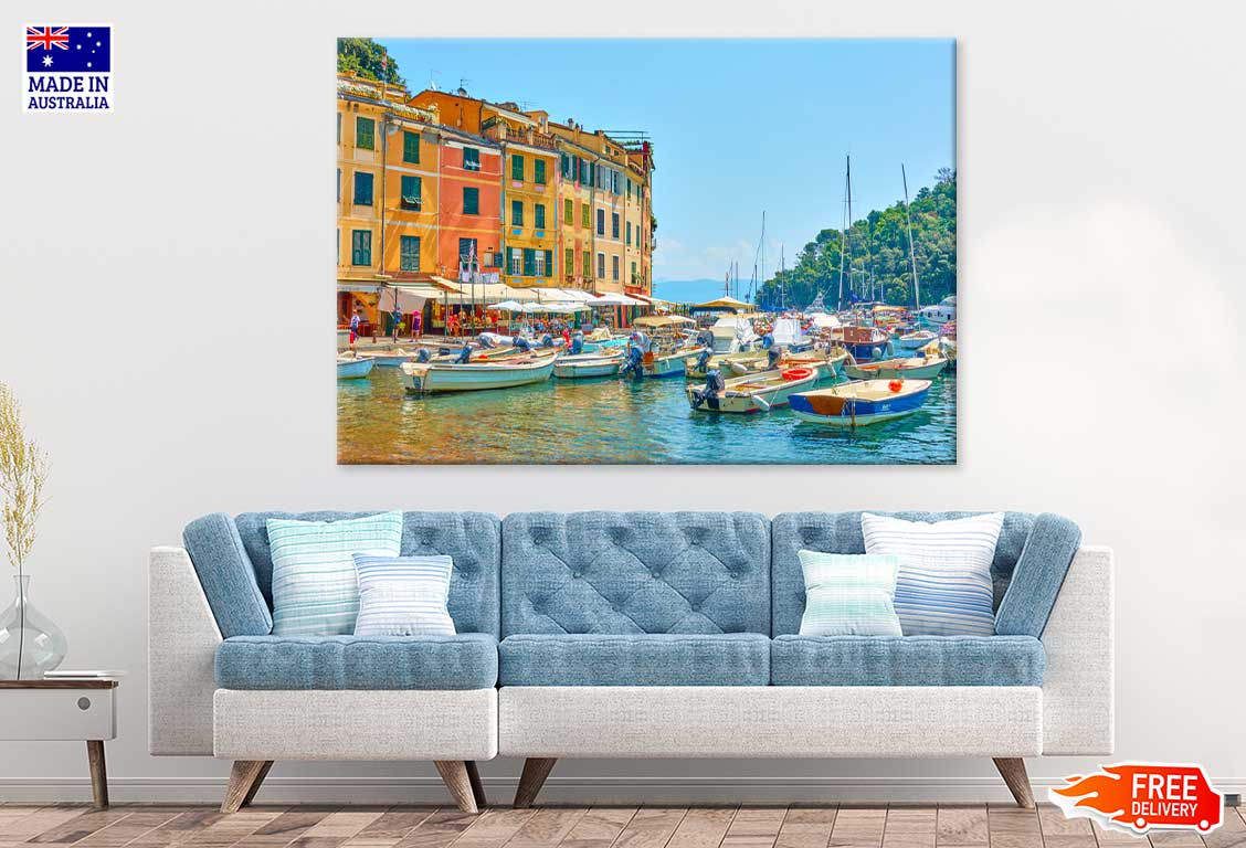 Harbour Portofino View Photograph Liguria Print 100% Australian Made